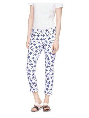 Kate Spade Broome Street Starfish Denim Capri, Cruise Wear Size 23
